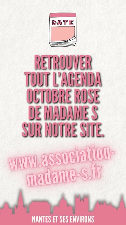 📆 L'agenda octobre rose de @association.madame.s de cette deuxième semaine!🏅 🎵🍹💄😋Une semaine comme on les aime, sportive, festive, coquette et gourmande !🙏Merci à tous nos partenaires:
assobougetonbourg
Nantes Basket Hermine
Côte a Côte
L'écrin - Soins & Beautés
RACC Handball Nantes
@ecolesaintaubin
Hida cake#octobrerose #vuparleshommes #lutterensemble #tousconcernés
